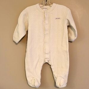 Baby Roots cream footed sleeper/footie